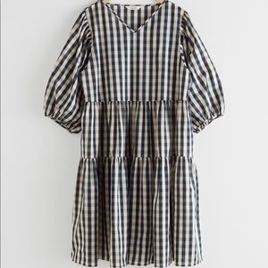 & Other Stories voluminous puff sleeve midi dress